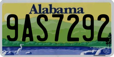 AL license plate 9AS7292