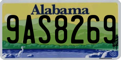 AL license plate 9AS8269