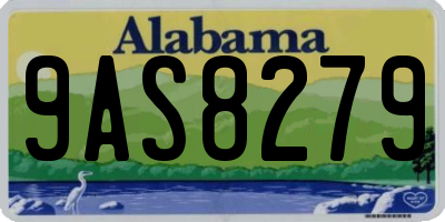 AL license plate 9AS8279