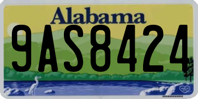 AL license plate 9AS8424