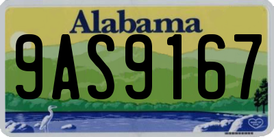 AL license plate 9AS9167