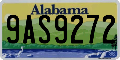 AL license plate 9AS9272