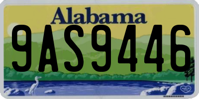 AL license plate 9AS9446