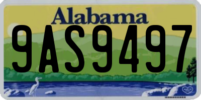 AL license plate 9AS9497