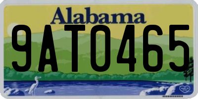 AL license plate 9AT0465