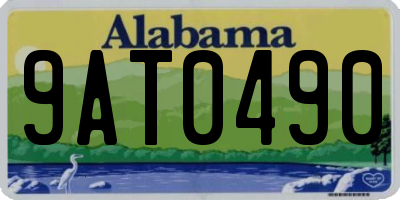 AL license plate 9AT0490