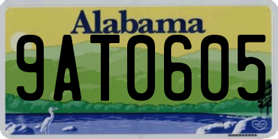 AL license plate 9AT0605