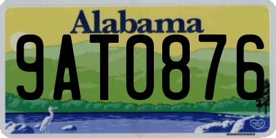 AL license plate 9AT0876