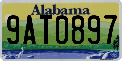 AL license plate 9AT0897