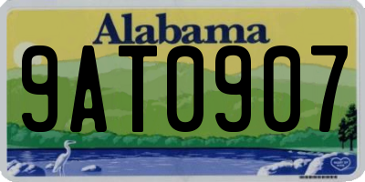 AL license plate 9AT0907