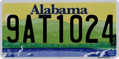 AL license plate 9AT1024