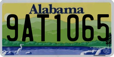 AL license plate 9AT1065