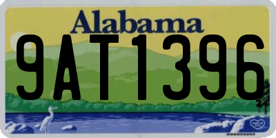 AL license plate 9AT1396