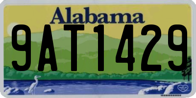 AL license plate 9AT1429