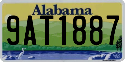 AL license plate 9AT1887