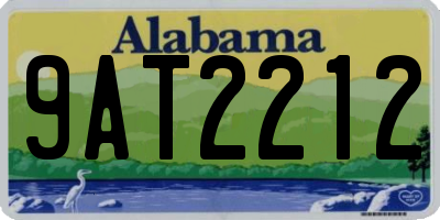 AL license plate 9AT2212