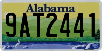 AL license plate 9AT2441
