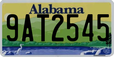 AL license plate 9AT2545