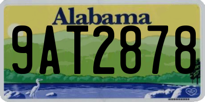 AL license plate 9AT2878