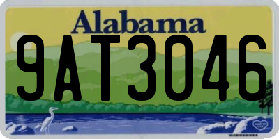 AL license plate 9AT3046