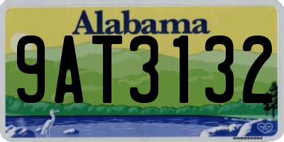 AL license plate 9AT3132