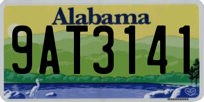 AL license plate 9AT3141