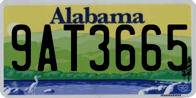 AL license plate 9AT3665
