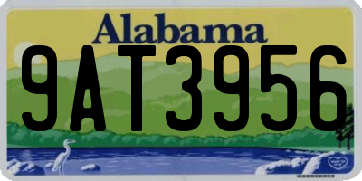 AL license plate 9AT3956