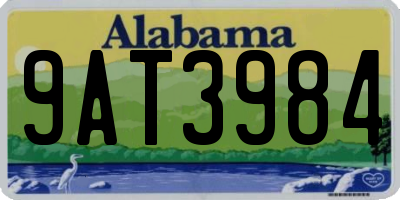 AL license plate 9AT3984