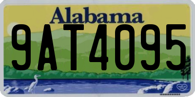 AL license plate 9AT4095