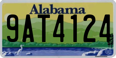 AL license plate 9AT4124