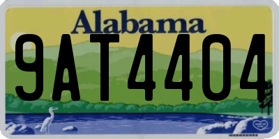 AL license plate 9AT4404