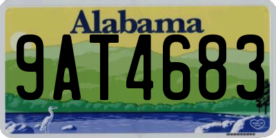 AL license plate 9AT4683