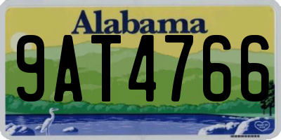 AL license plate 9AT4766