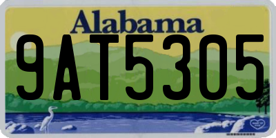 AL license plate 9AT5305