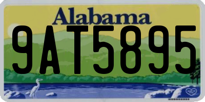 AL license plate 9AT5895