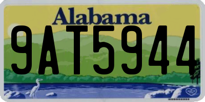 AL license plate 9AT5944