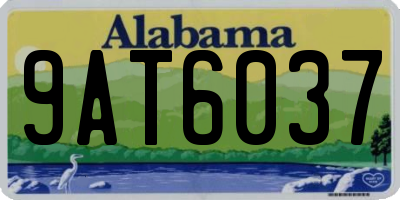 AL license plate 9AT6037