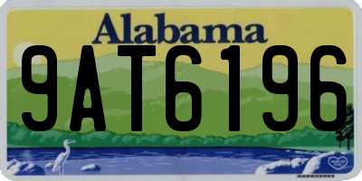 AL license plate 9AT6196