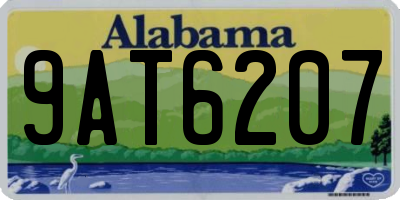 AL license plate 9AT6207