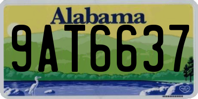 AL license plate 9AT6637