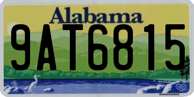 AL license plate 9AT6815