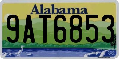 AL license plate 9AT6853