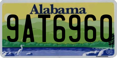AL license plate 9AT6960