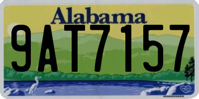 AL license plate 9AT7157