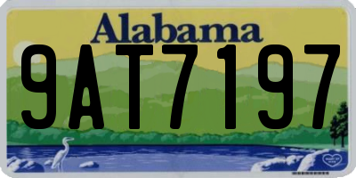 AL license plate 9AT7197