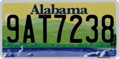 AL license plate 9AT7238