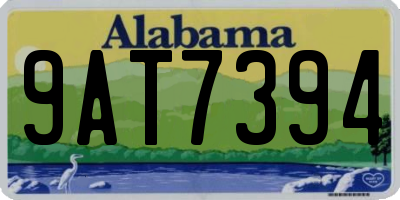 AL license plate 9AT7394