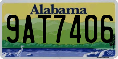 AL license plate 9AT7406
