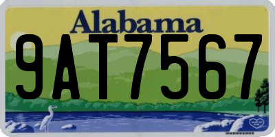 AL license plate 9AT7567